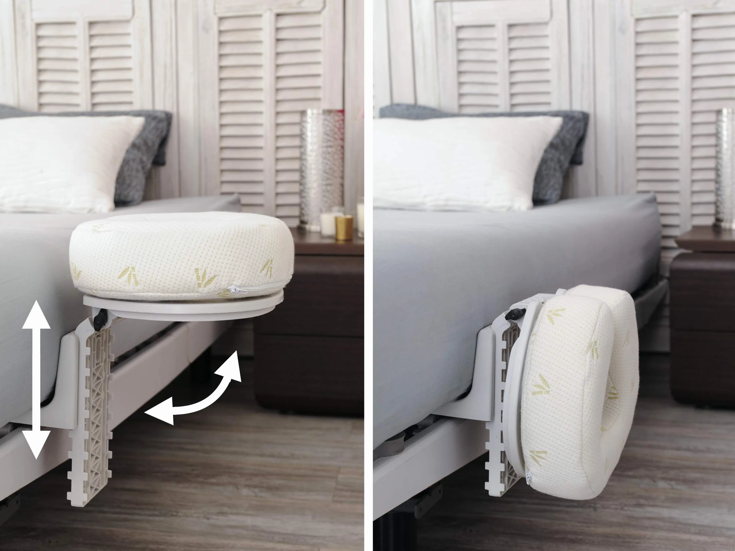 Reposacabezas de Masaje Ergonómico, Regulable en Altura e Inclinación, Cojín con Memoria de 8 cm, Plegable