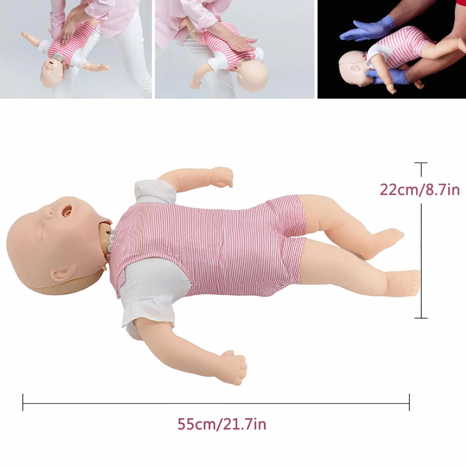Modelo De Primeros Auxilios Para Bebés,Entrenamiento De Asfixia Bebés Muñeca,Maniquí RCP para Entrenamiento,Modelo De Reanimación Cardiopulmonar, para capacitación en hospitales y Escolares