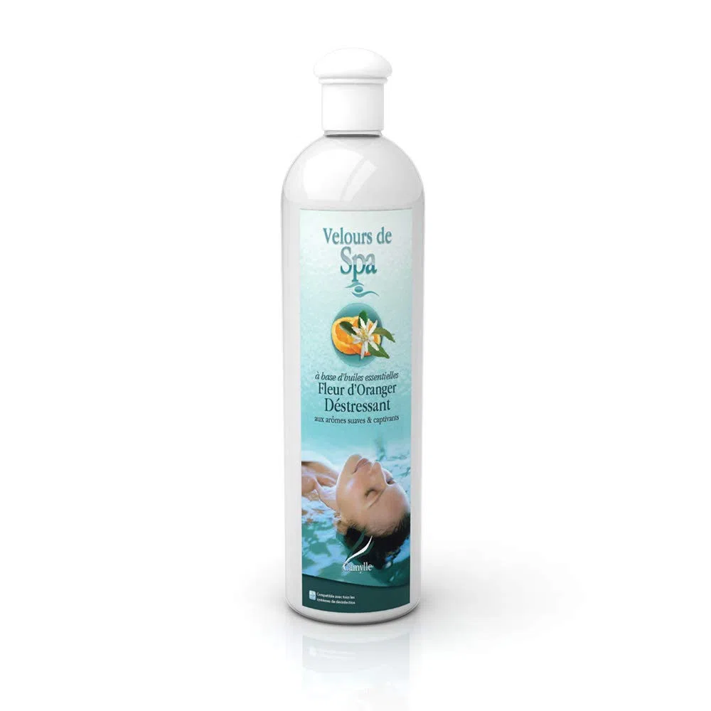 Camylle - Fragancia para bañera de hidromasaje Azahar - Fragancias elaboradas con aceites esenciales para spas o jacuzzis - Desestresante con aromas dulces y cautivadores - 500ml