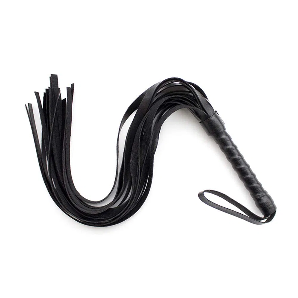 Látigo de Fetiche de Cuero, Azote de Azote de Flogger con Borla para Juego de Pareja