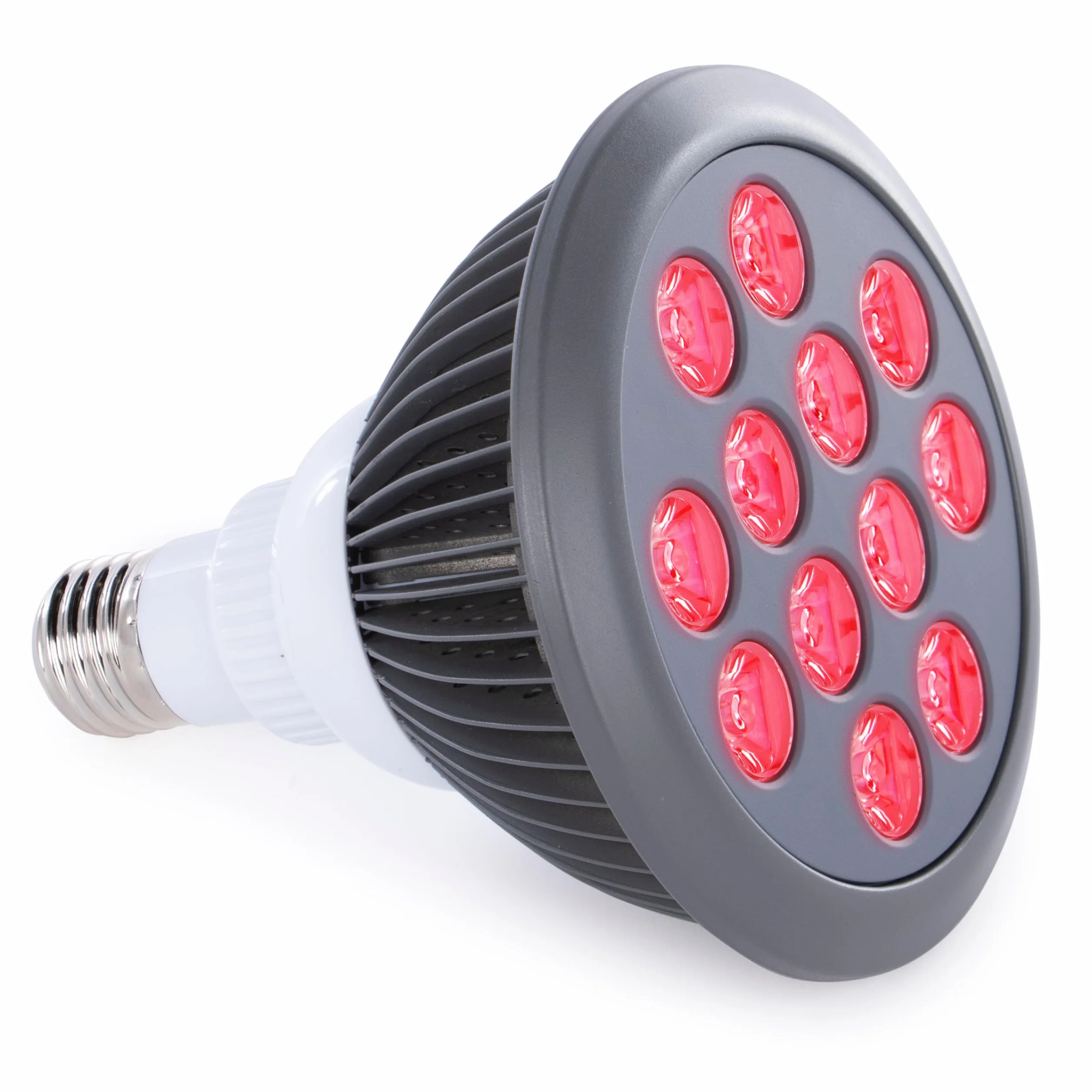 hooga Red Light Therapy by with Power Cord. Red 660nm Near Infrared 850nm 12 LEDs. High Irradiance, Combo Treatment for Skin, Pain Relief, Anti Aging, Muscle Recovery, Performance. HG24.