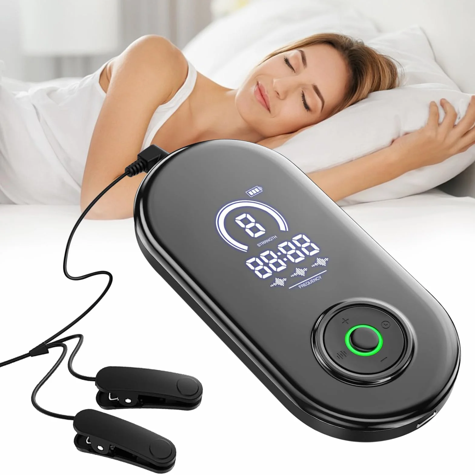 LIROPAU Dispositivo para Ayudar a Dormir, Portátil con Carga USB, para Insomnio, Ansiedad y Migraña