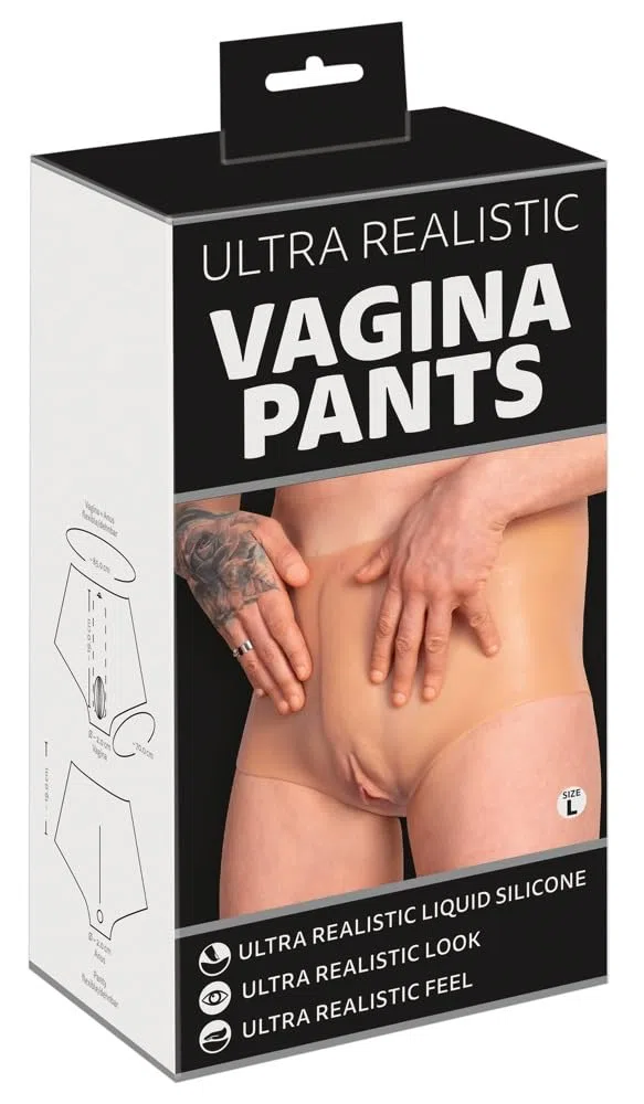 You2Toys Accesorio erótico de cuero y látex Liquid Silicone Vagina Pants
