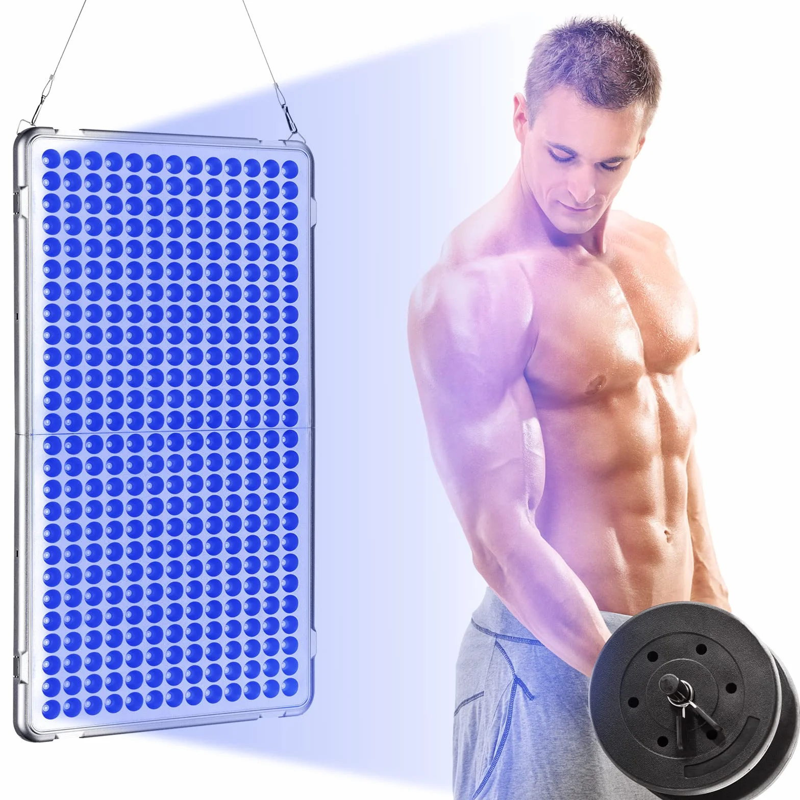 Lámpara bronceadora de 48 vatios, solárium facial para uso doméstico, lámparas bronceadoras portátiles con 338 LED, lámpara bronceadora facial plegable con gafas protectoras, apta para rostro y cuerpo