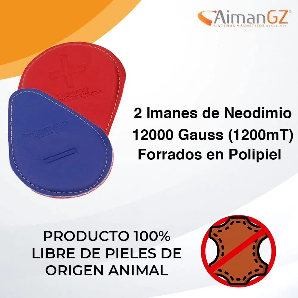 Imanes Neodimio N52 11.5x8.5cm Par Polipiel LAVABLES Pack 2