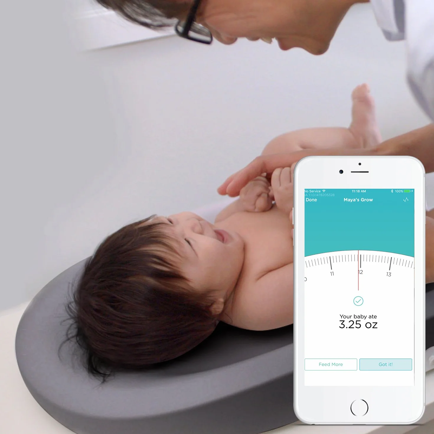 Hatch Baby Grow Smart Cambiador y Báscula