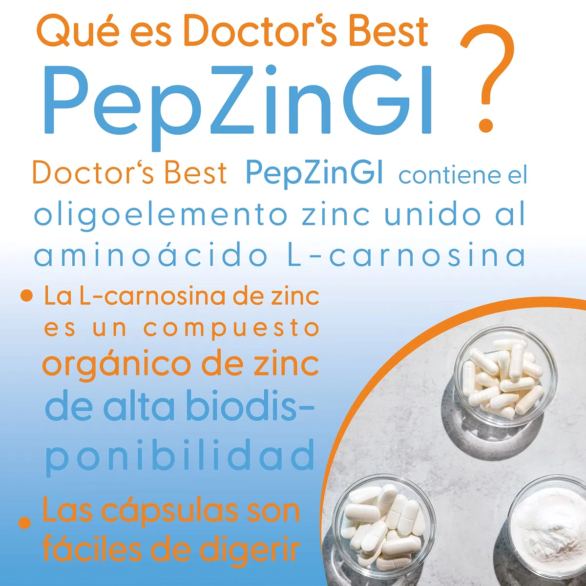 Doctor's Best, PepZinGl, Zinc-L-Carnosine Complex, 120 Cápsulas veganas, Probado en Laboratorio, Minerales, Sin Gluten, Sin Soja, Vegetariano