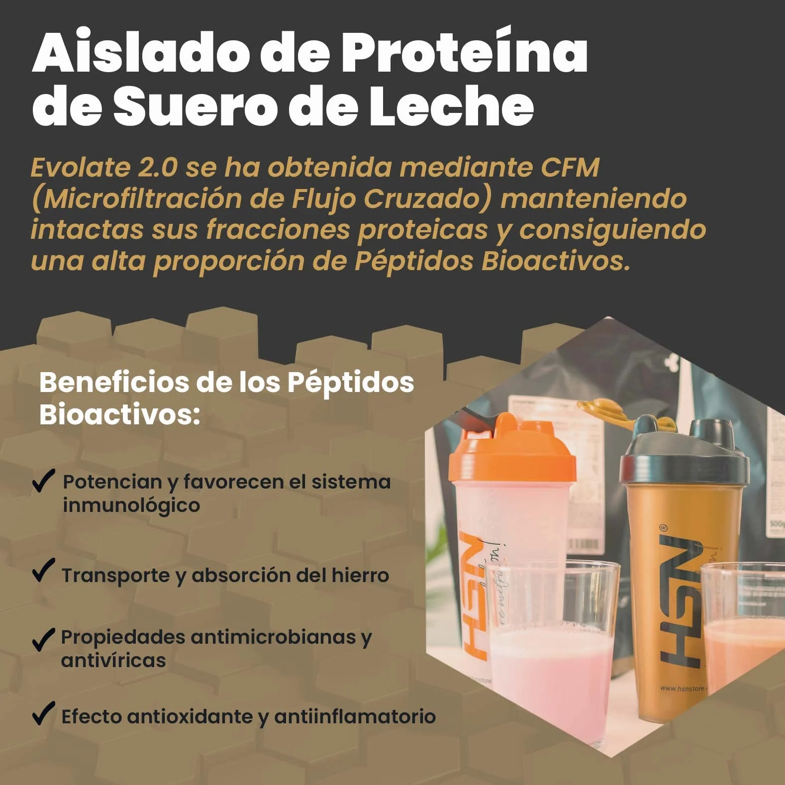 HSN Aislado de Proteína de Suero CFM Evolate 2.0 Chocolate 500g Whey Protein Isolate 90% Enzimas DigeZyme No-GMO Vegetariano Sin Gluten