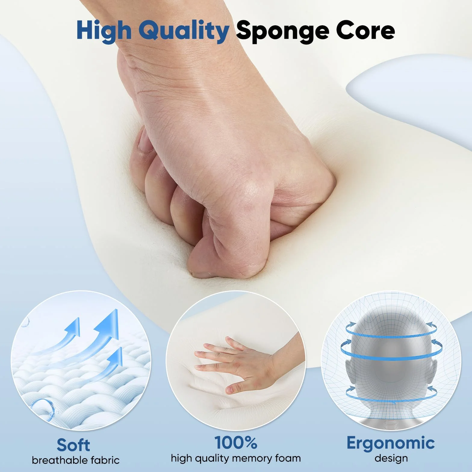 Juego de reposacabezas de masaje, cojín de pecho y cojín facial, suave y cómodo, reposacabezas de masaje para el pecho, cabecero de masaje para cama, salones de belleza, spa, hogar