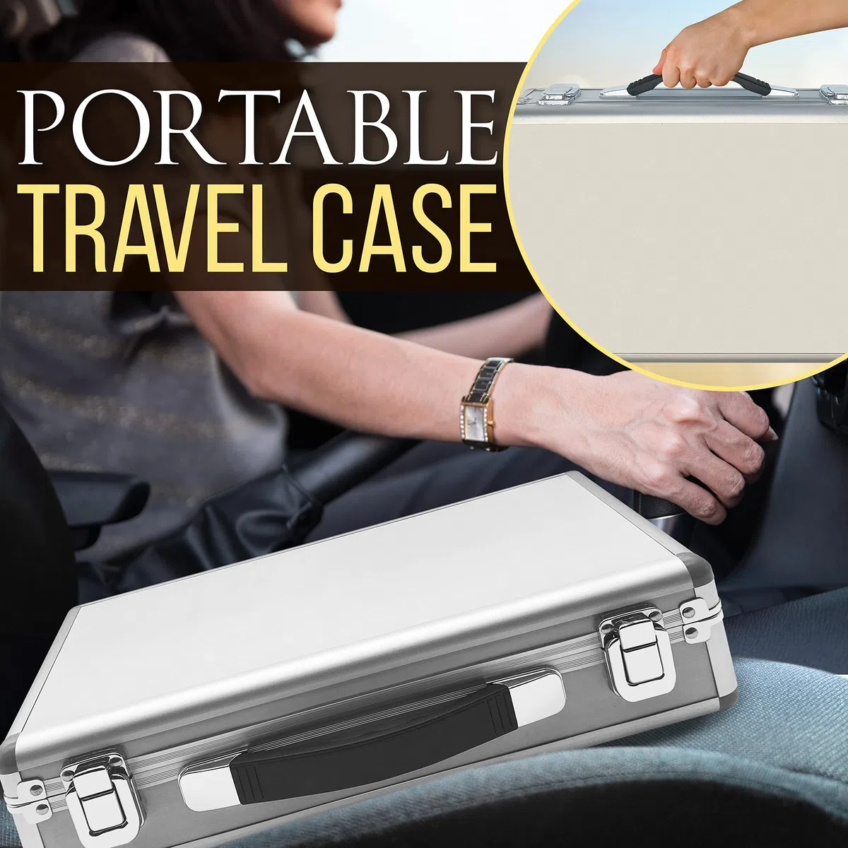 SereneLife Kit Massage Pierres Chaudes Basalte | Set Portable Thérapie Chauffante avec 12 Pierres de Massage, Sac Chauffant et Contrôleur Digital | Relaxation & Soin Musculaire à Domicile
