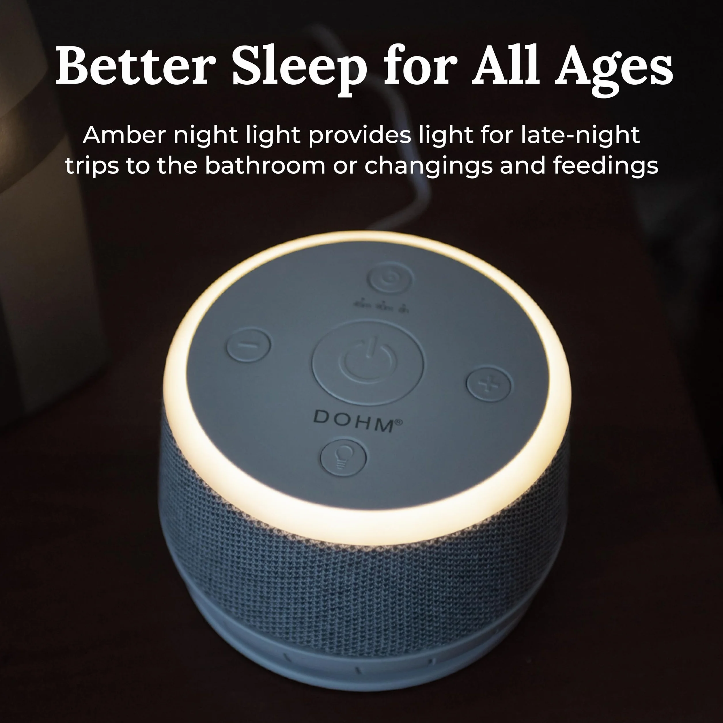 Yogasleep Dohm Nova White Noise Machine - Máquina de ruido para bebés y adultos, con luz nocturna, temporizador, 10 niveles de ventilación para una reducción óptima del ruido, para privacidad en la