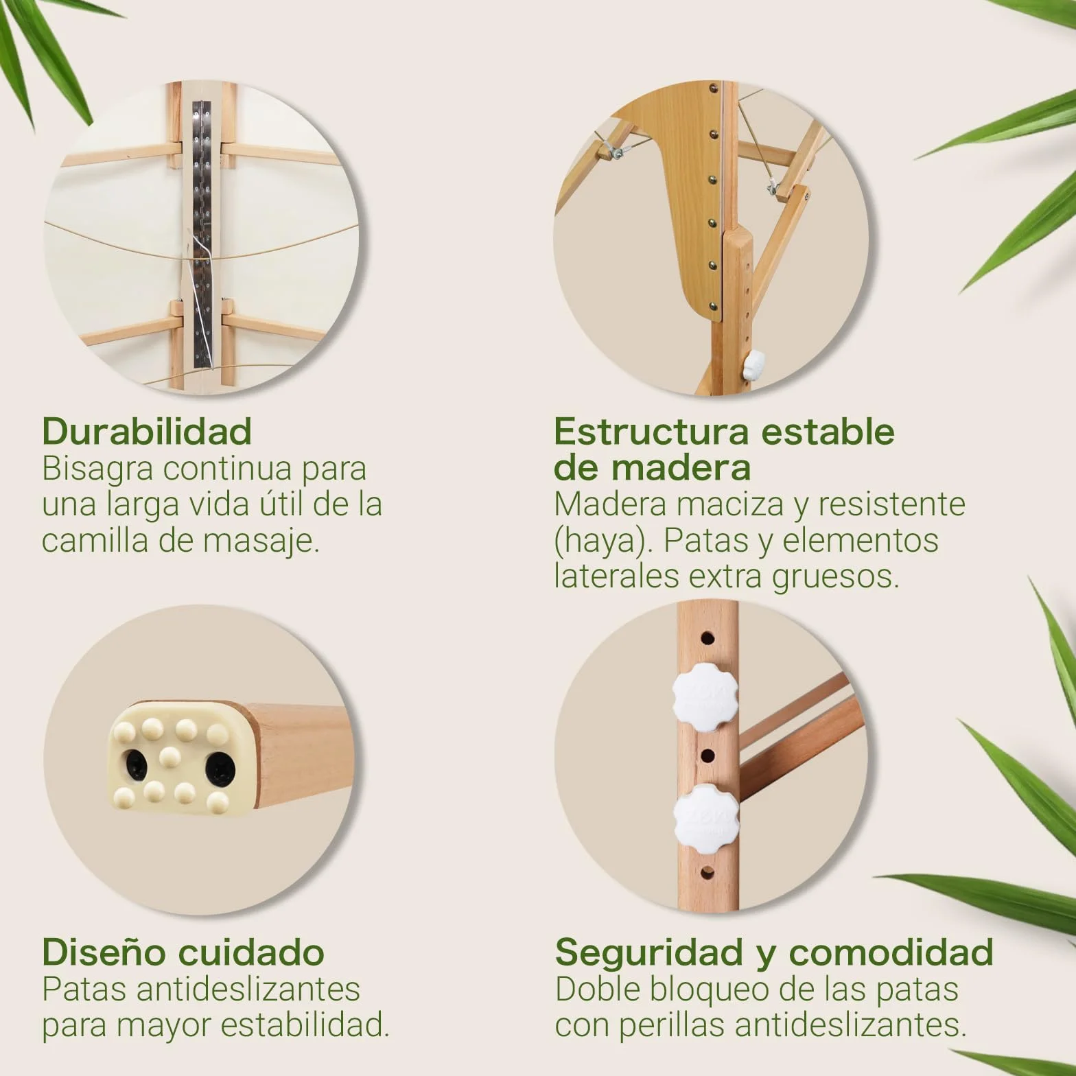 MASSUNDA Camilla Masaje Móvil Confort Deluxe Regulable en Altura Madera Maciza con Reposacabezas Ergonómico, Funda, Reposabrazos, Cojín (Negro)