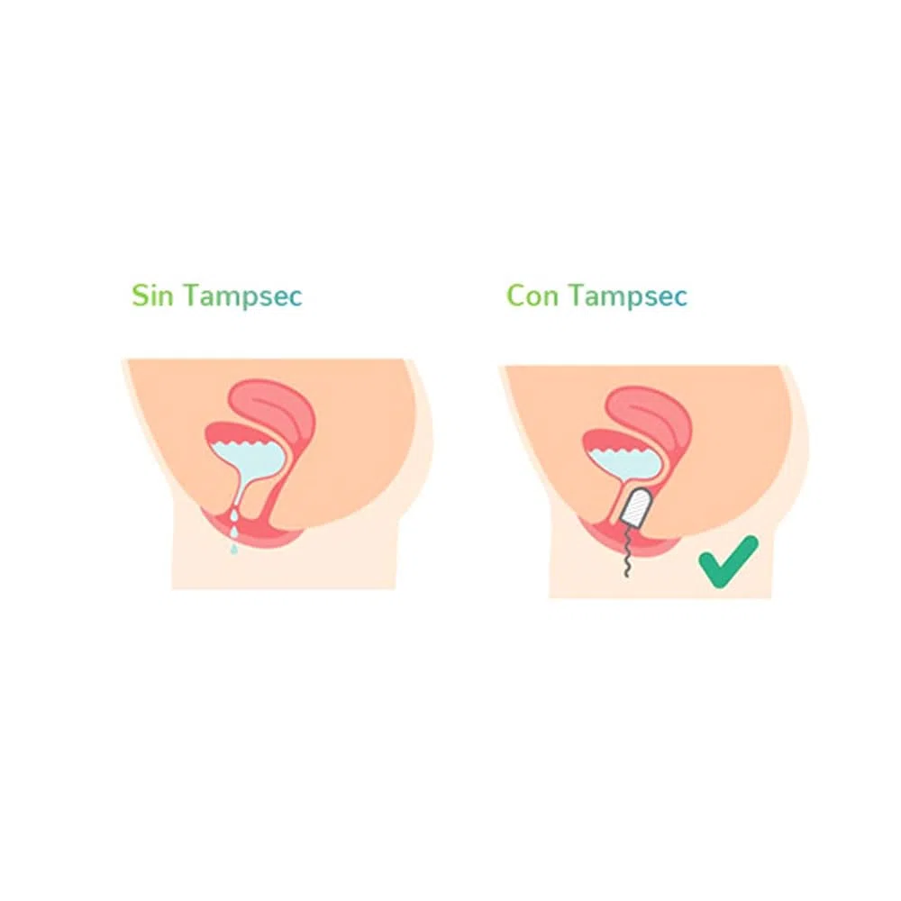 Tampón para la incontinencia urinaria femenina - Tampón reutilizable para perdidas de orina - Talla Extra - Dos unidades