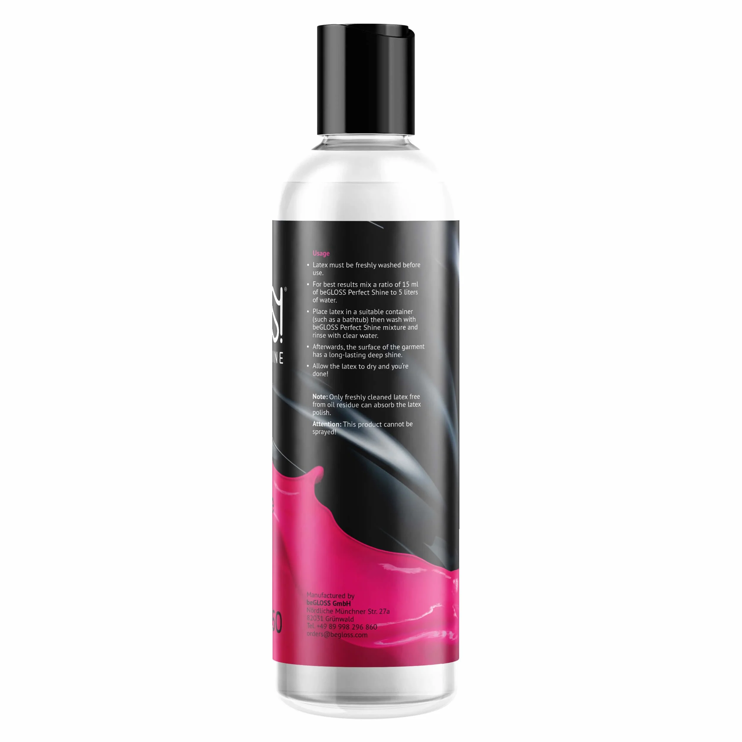 Látex cuidado Set – perfecto shine-latex polaco – fácil glide-latex – Ayuda Lavado especial latex-special detergente