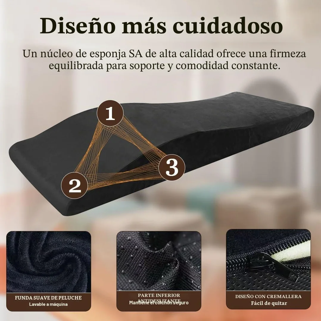 Colchón ergonómico 180 x 60 cm Espuma de Alta Densidad para Cama de Masaje SPA