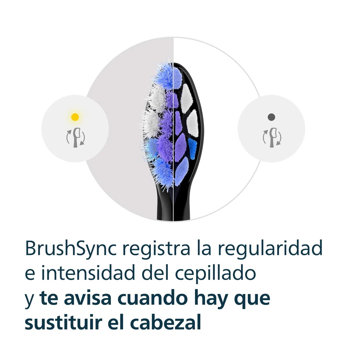 Philips Sonicare S2 Sensitive, pack de 6 cabezales para cepillo eléctrico, negro, HX6056/88
