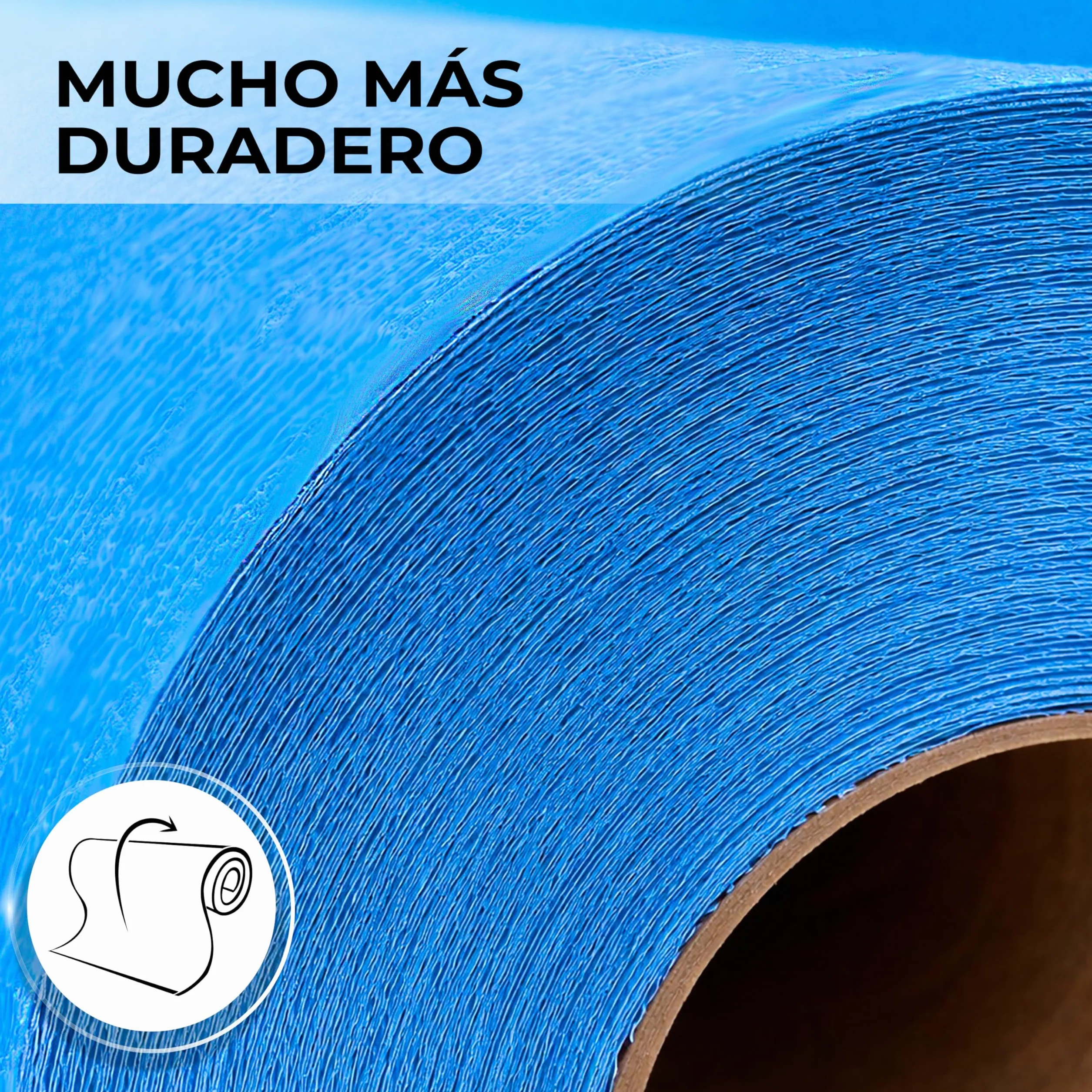 Papel Camilla Parafinado Antigoteo Azul 60 cm x 70 m 6 Rollos