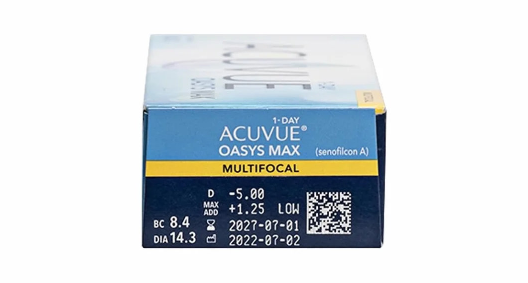 Acuvue Oasys Max 1-Day Multifocal Lentes Diarias 30 Unidades -3.50 Dpt +1.50 Adición 14.3 mm 8.4 mm