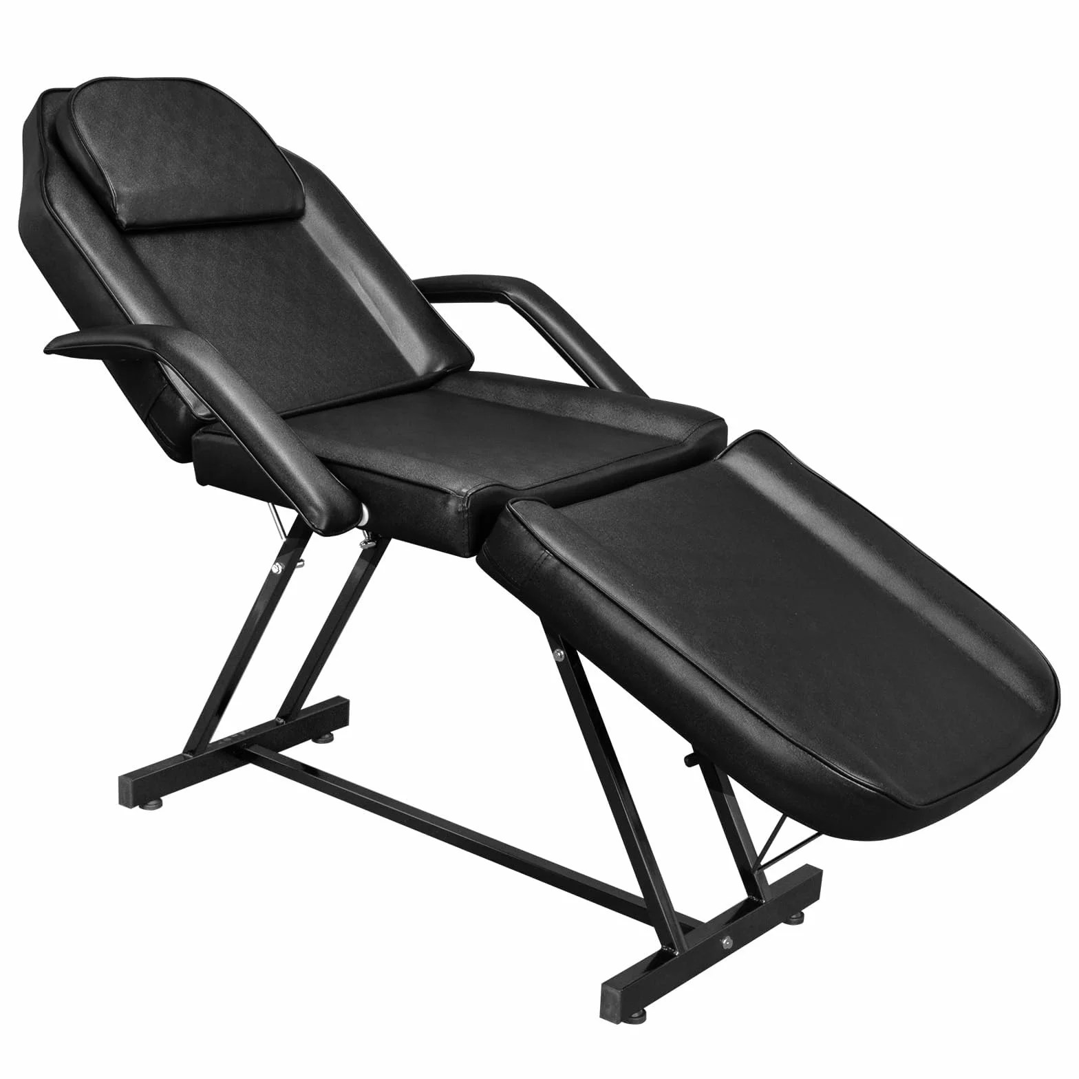 Bonnlo Camilla Masaje Ajustable, Cama de Masaje para Salones de Belleza, SPA, Negro
