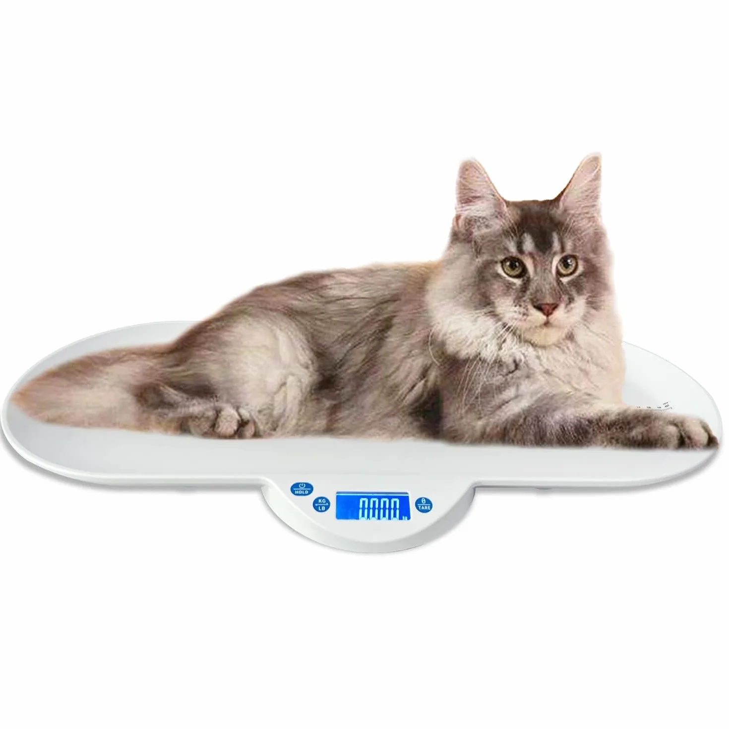 Báscula electrónica multifuncional para mascotas y bebés, estable