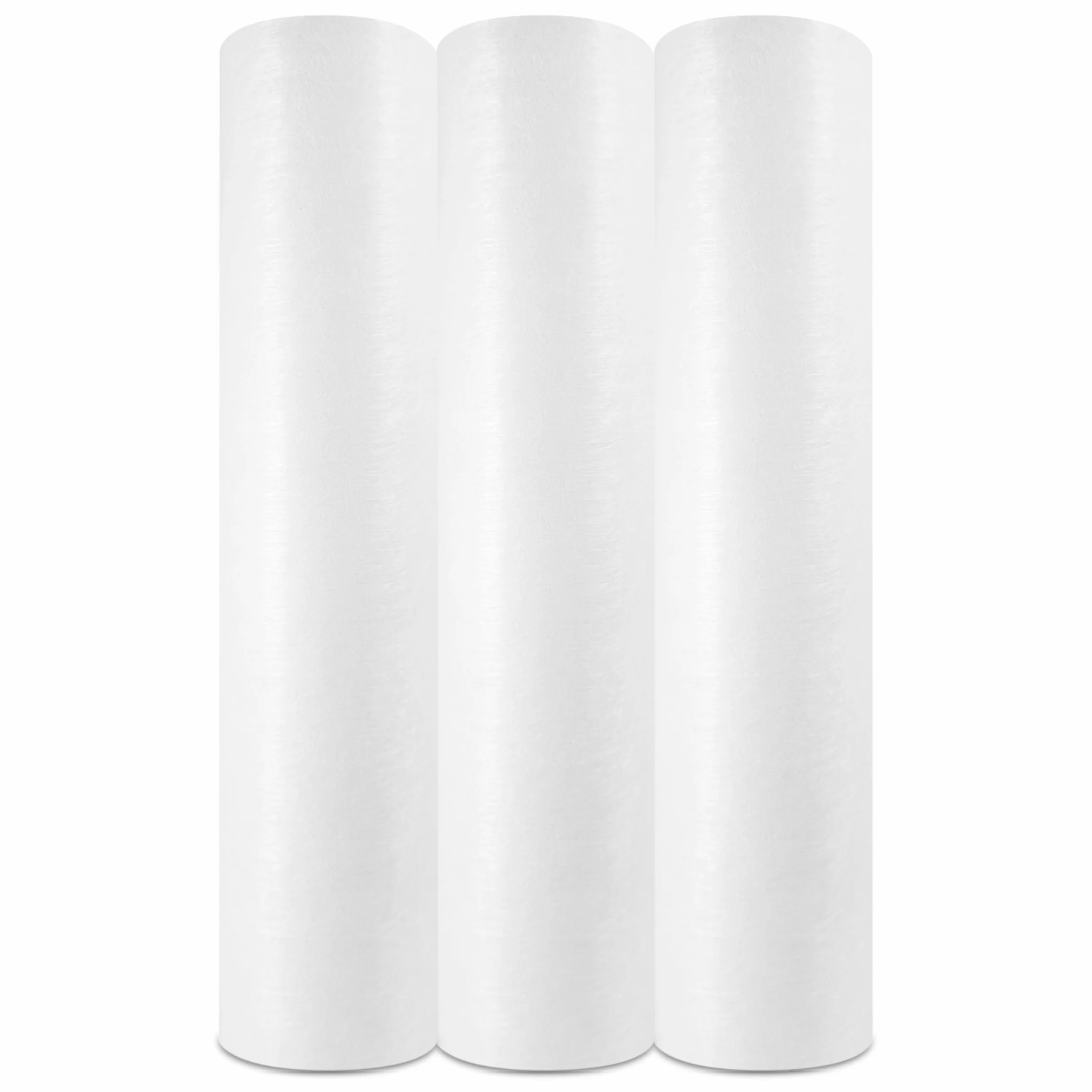 Papel Camilla Fiselina Extrasuave Blanco Precortado a 40 cm | Rollos de Papel Camilla de Poliéster y Celulosa (3 Rollos)