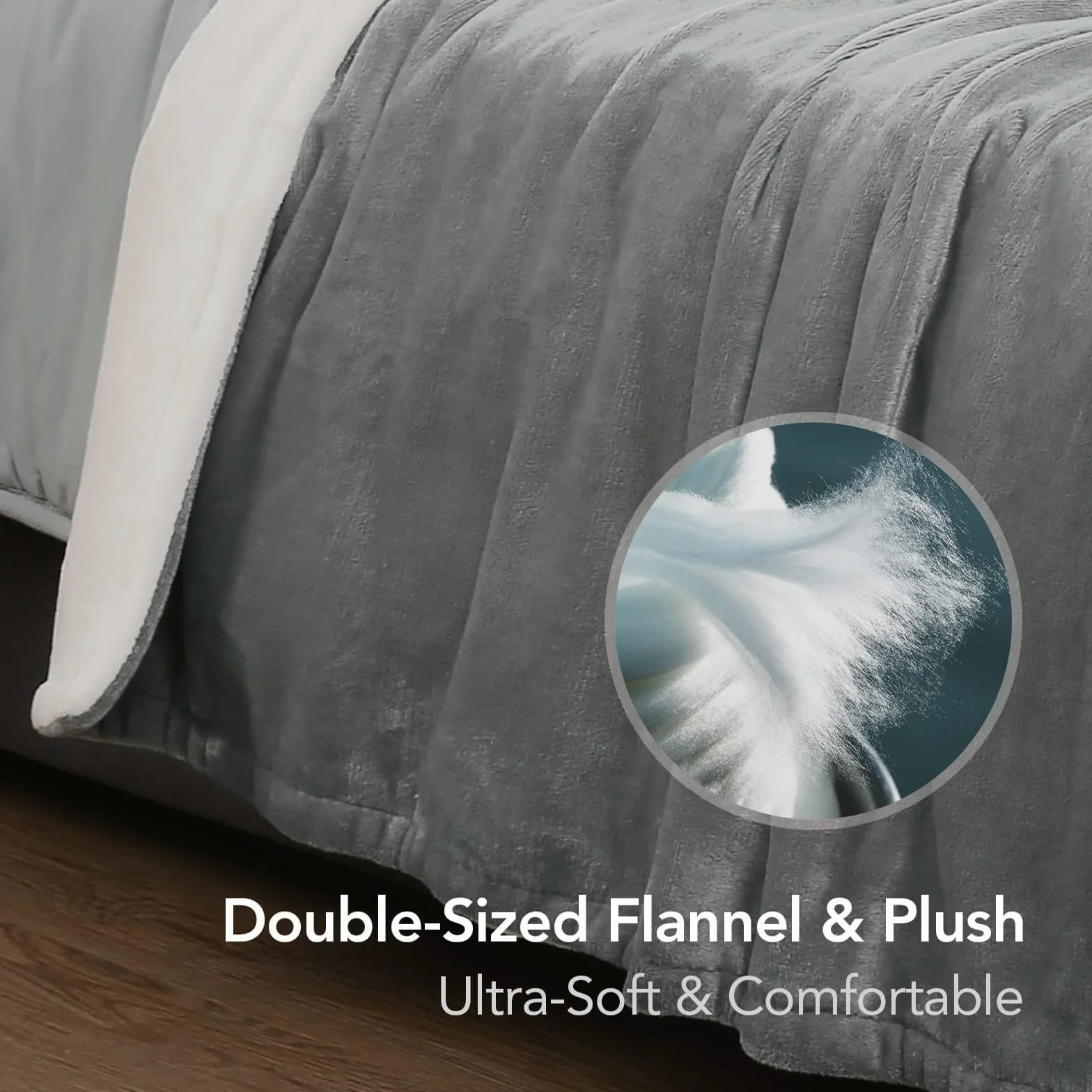 CURECURE Manta Calefactora Eléctrica para Cama con Apagado Automático Protección contra Sobrecalentamiento Temporizador Automático 10 Horas, 4 Niveles de Temperatura, Lavable, 180 x 130 cm