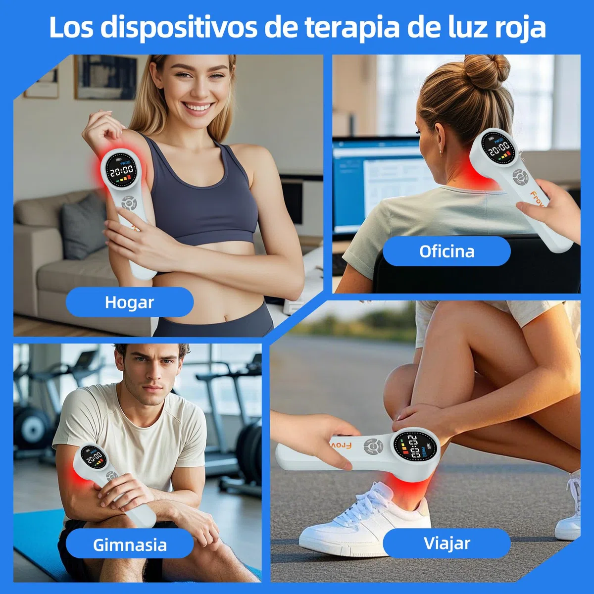 Terapia de luz roja portátil, 4x980nm 4x810nm 16x660nm, Los dispositivos de terapia de luz roja, Terapia de luz infrarroja, Máquina de terapia para el cuerpo para relajar el cuerpo y aliviar el dolor