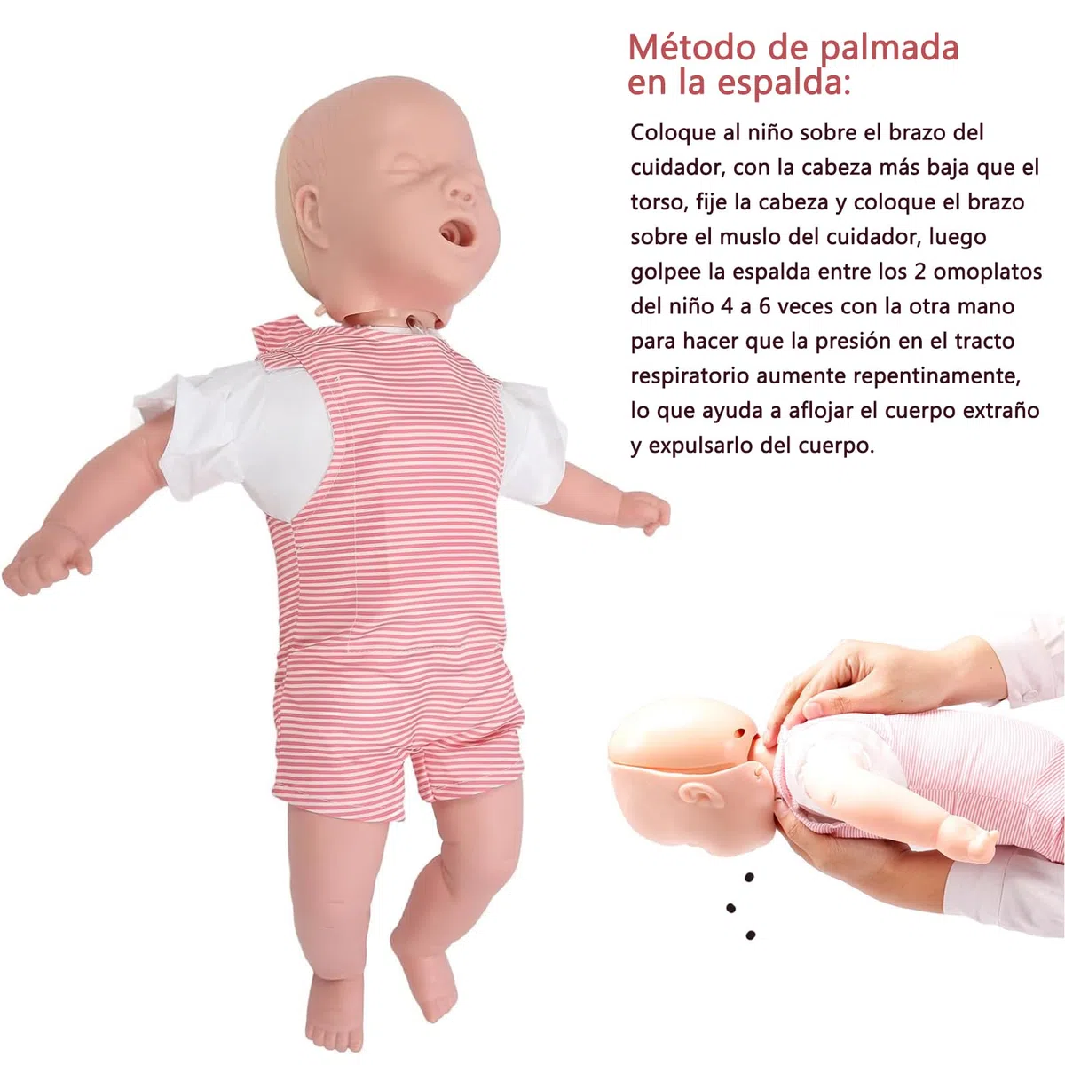Modelo De Primeros Auxilios Para Bebés,Entrenamiento De Asfixia Bebés Muñeca,Maniquí RCP para Entrenamiento,Modelo De Reanimación Cardiopulmonar, para capacitación en hospitales y Escolares