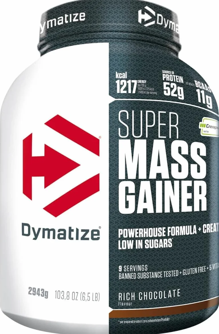 Dymatize Super Mass Gainer Rich Chocolate 2943g Polvo Para Ganar Peso