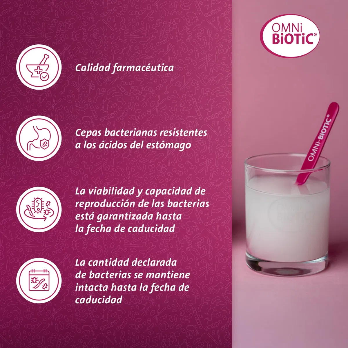 OMNi BiOTiC 10 AAD | 30 sobres (150 g) | Probiótico | 10 cepas bacterianas | 10 mil millones de bacterias por dosis diaria | Polvo | Con inulina | Vegano | Sin gluten | Sin lactosa | Para uso diario