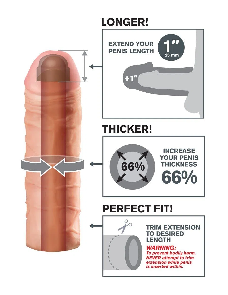 X-Tensions Mega Extension Skin Funda para Pene - 252 gr
