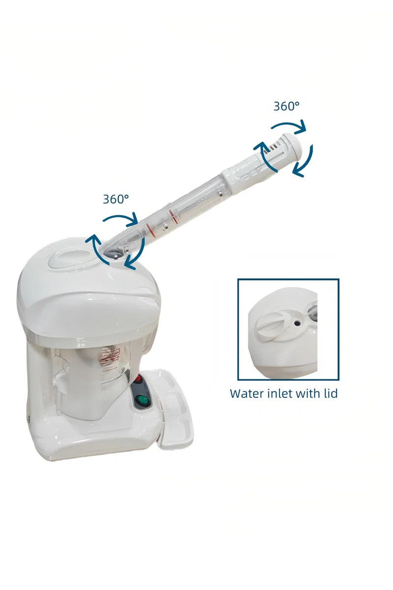 Vaporizador Capilar y Facial 2 en 1, Vapor Nano Iónico, Cuidado Profundo para Cabello y Piel, Uso Doméstico y Salón