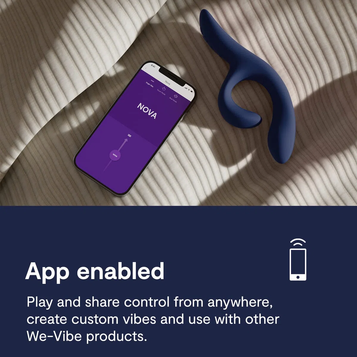 We-Vibe Nova 2 Conejito vibrador para mujeres - Juguete sexual vibrador para la estimulación del clítoris y el punto G - 10 modos de vibración - Control por app - Juguetes para parejas adultas