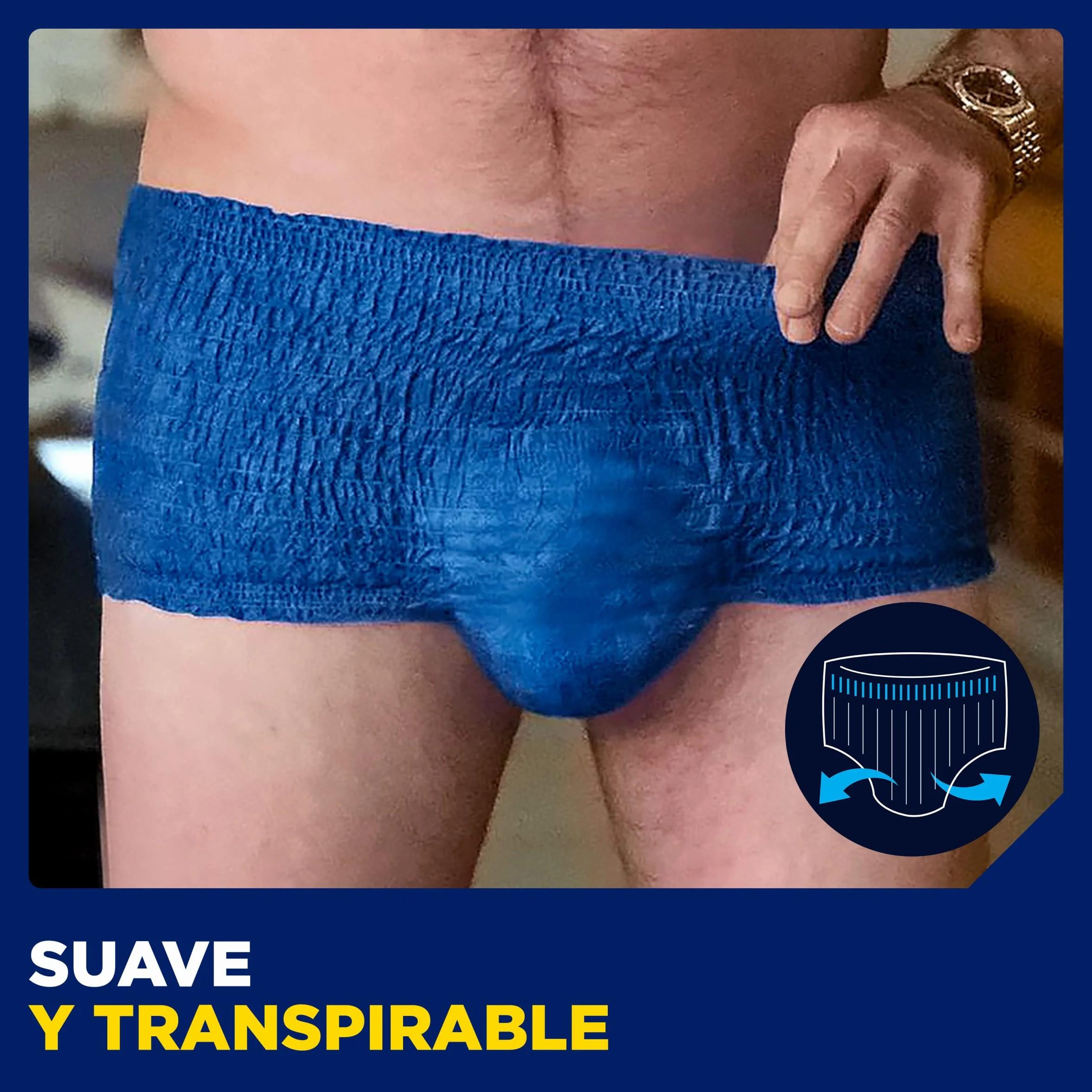 TENA Ropa interior absorbente desechable para incontinencia Active Fit para hombres, para fugas de orina moderadas a intensas, ropa interior talla M - 36 (4 x 9)