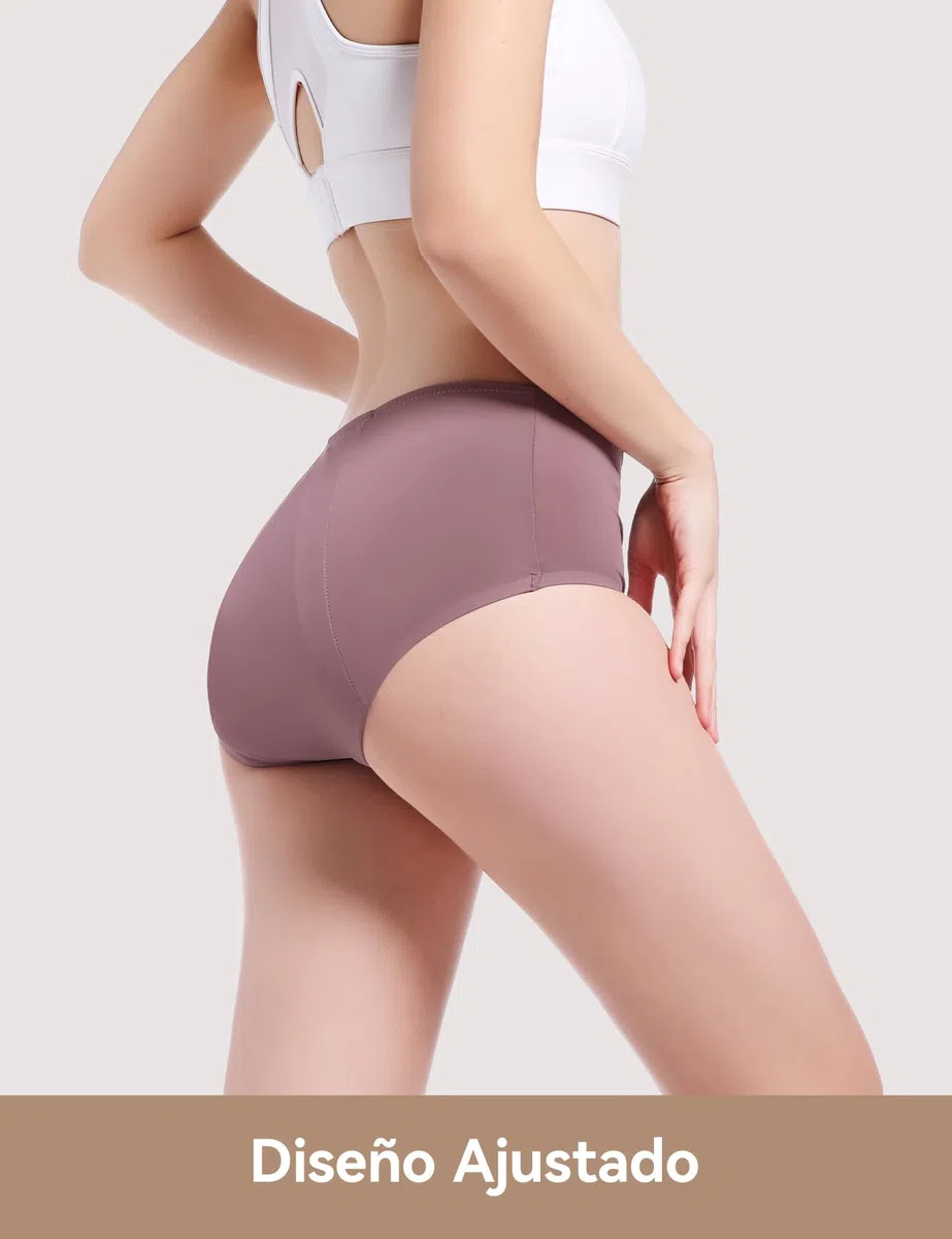 Carer Pack de 3 Braguitas de Incontinencia para Mujer, Ropa Interior Menstrual Flujo Abundante Reutilizable con Almohadilla de 150 ml para Incontinencia Moderada y Uso Nocturno Menstruación