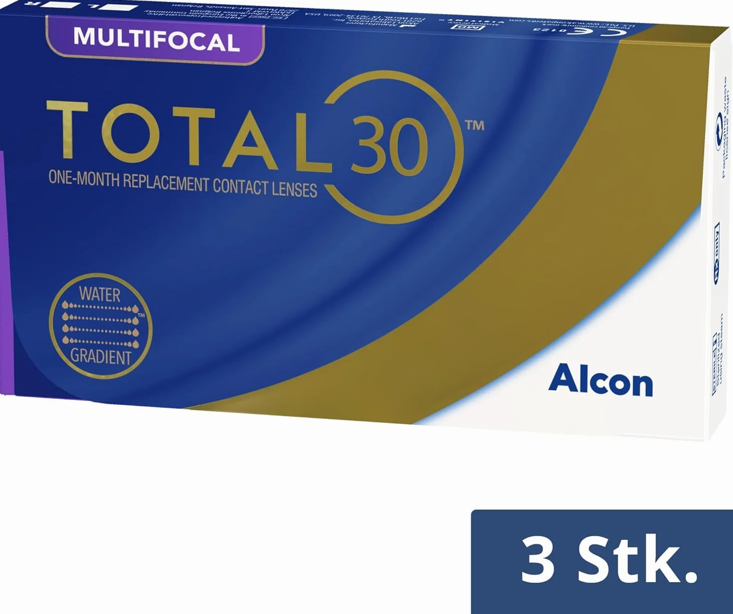 TOTAL30 Multifocal lentes de contacto mensuales 3 lentes R 8.4 mm D 14.2 mm adición baja -03.75 dioptrías