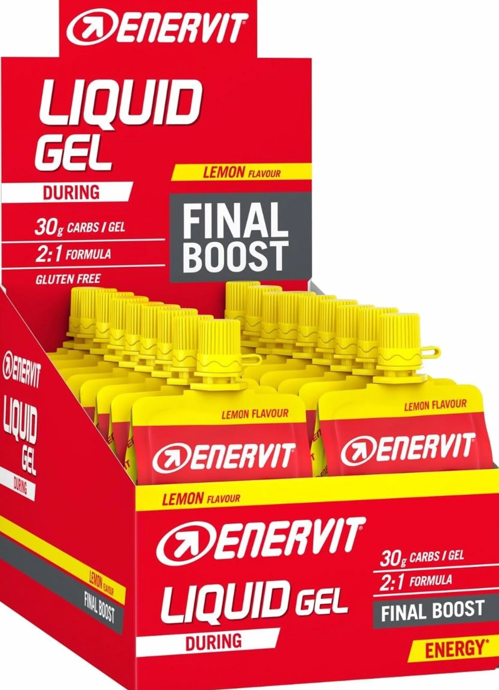 Enervit Liquid Gel Limón 30g Carbohidratos 18x60ml Deportes Resistencia
