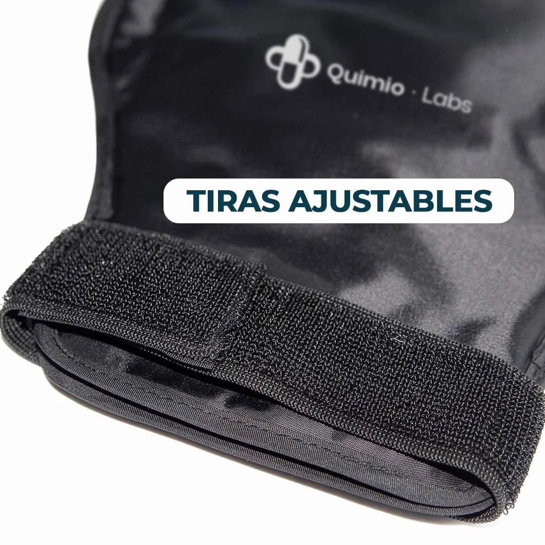 Kit Quimioterapia Guantes y Calcetines de Gel Frío para Manos y Pies | Ayuda a Reducir Molestias y Sensibilidad | Bolsa Isotérmica Incluida | Reutilizable | Negro
