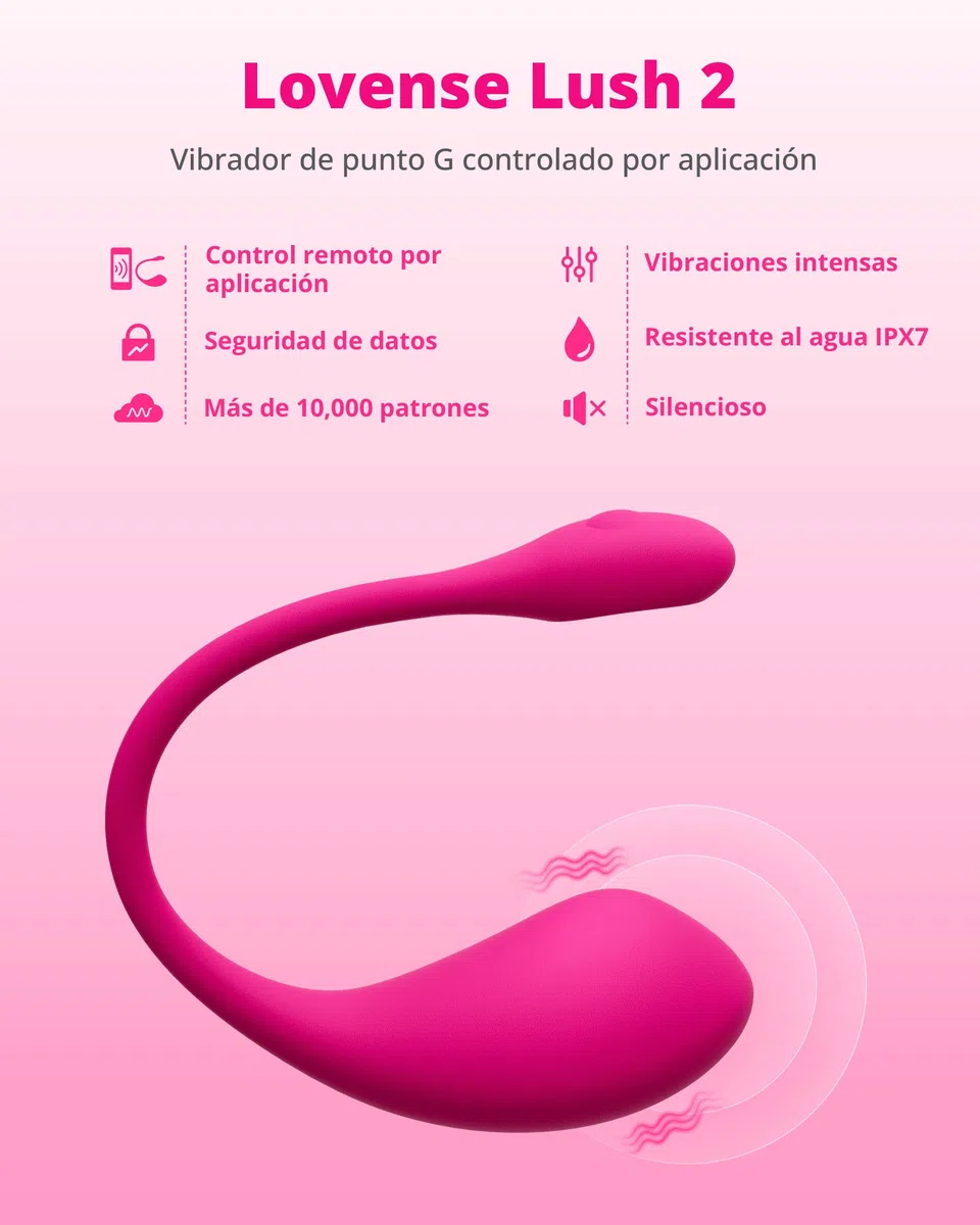 LOVENSE Lush 2 Oeuf Vibrant Connecté pour Femme, Vibromasseur Bluetooth avec Contrôle à Distance via Application, Stimulateur Point G Puissant, Jouet Connecté pour Couple