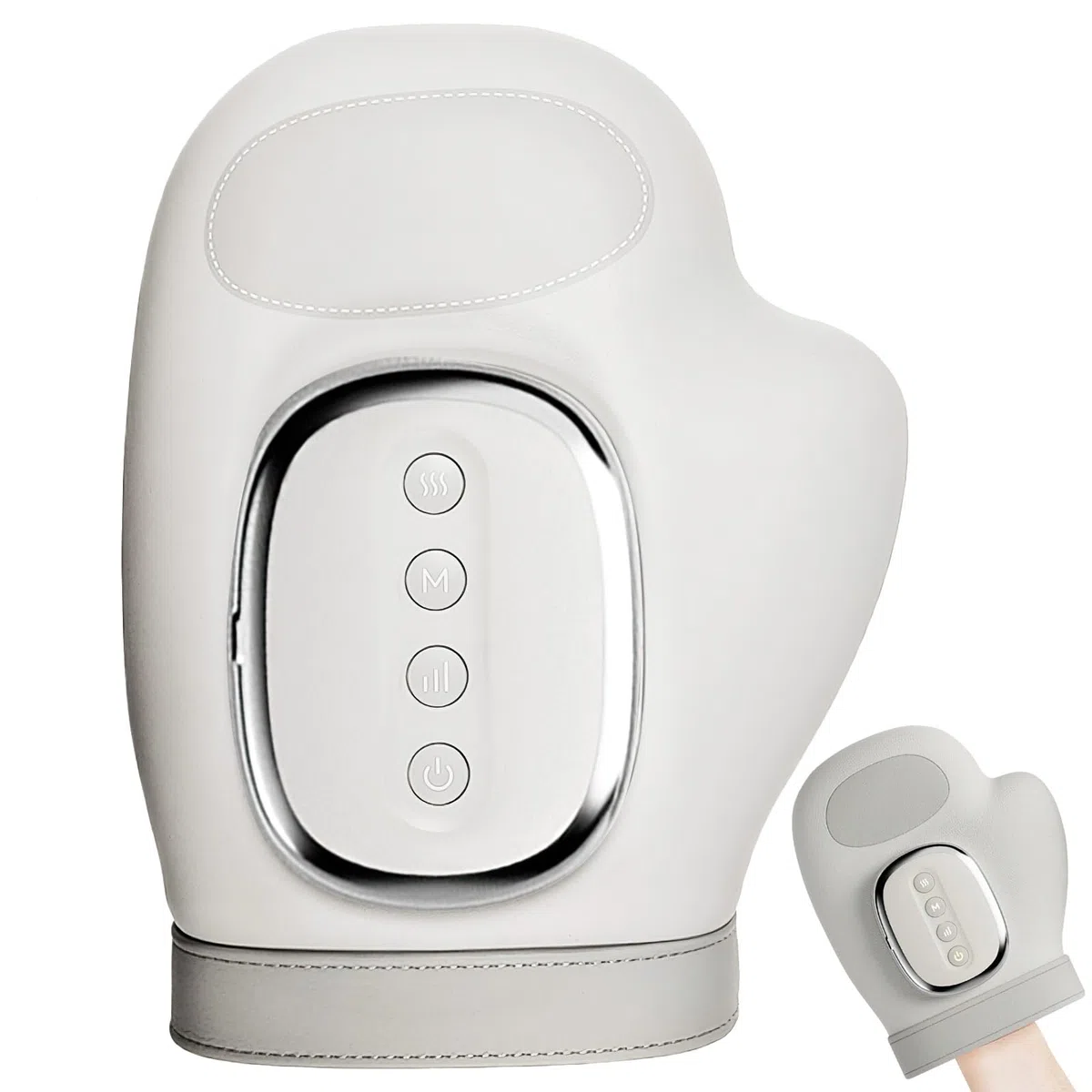 Masajeador de mano artrosis, masajeador de mano, masajeador de mano eléctrico, 3 modos y 5 varillas, con termoterapia, amasado similar a las manos humanas, regalos para familiares y amigos