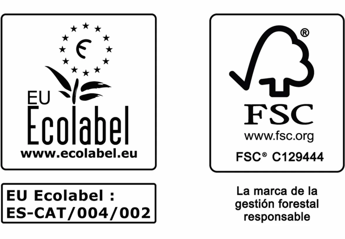 Gomà-Camps - Pack 6 x Rollos Camilla ADD SYSTEM, 80 Mts x 200 Cms, Anchura de 590 Mms | Papel Reciclado Precortado, Doble Capa, Natural, Ecológico, FSC Recycled, Sábanas Desechables Para Camillas