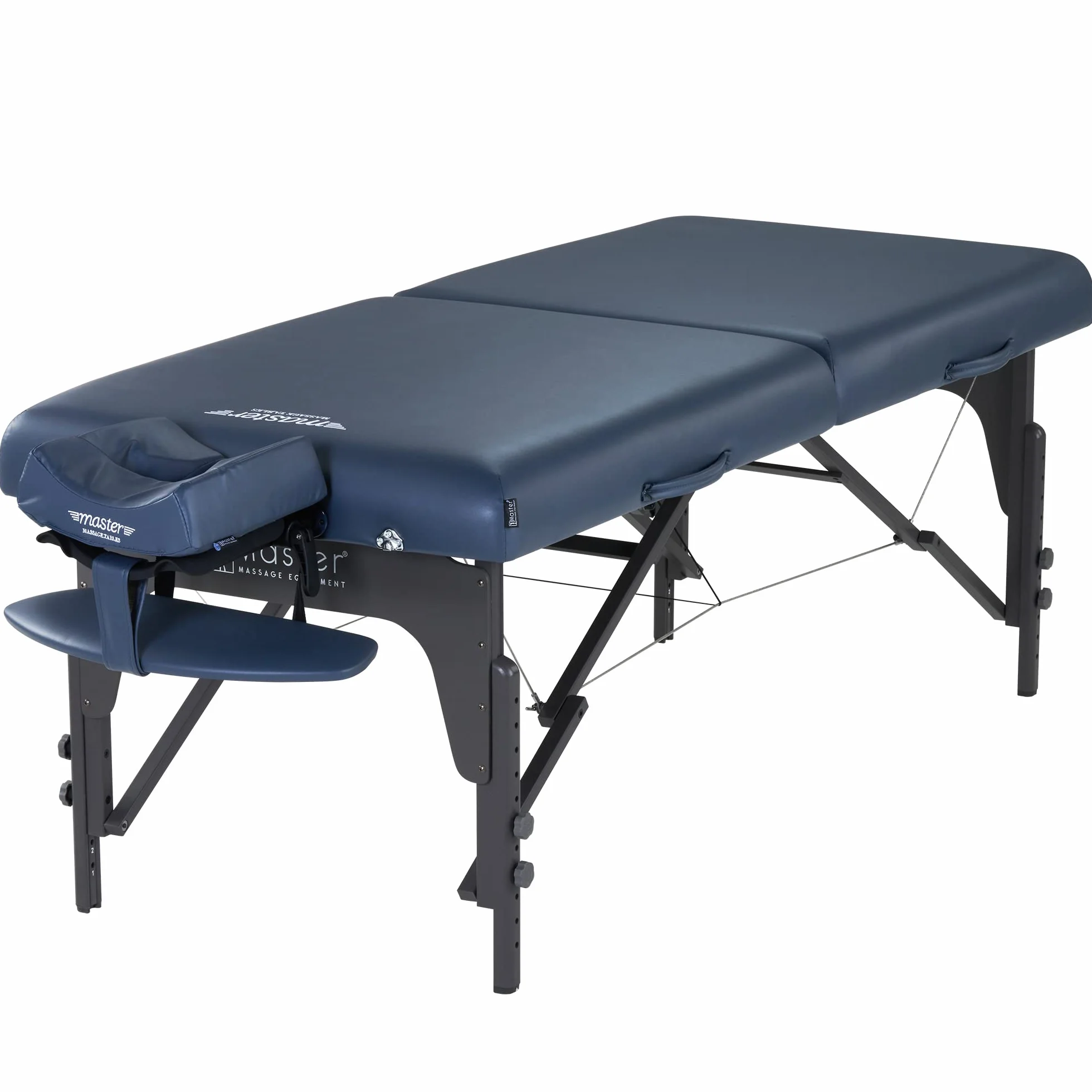 Master Massage Monclair Camilla de masaje plegable madera 71 cm azul real