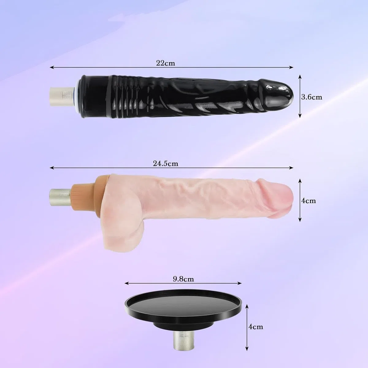 Maquina Sexuales Empuje Accesorios Maquina Sexuales Accesorios Aplicable a Sex Machine Duradero y Portátil Diseño De Tres Agujeros,#7