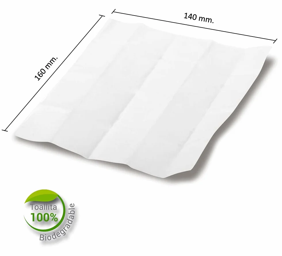 Toallitas de Limón para las Manos 500 Und. 100% Biodegradable Sin Parabenos Fabricado en España