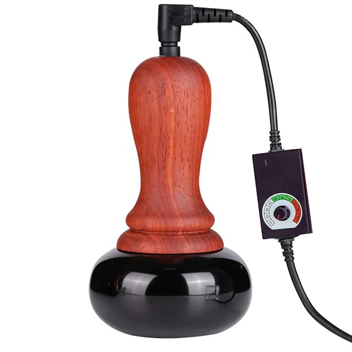 Masajeador Eléctrico De Piedras Calientes, Piedras De Eléctricas con Kit De Calentador, GuaSha, Piedras Calientes De Basalto con Kit De Calentador para Masaje En El Hogar,1 Unidad