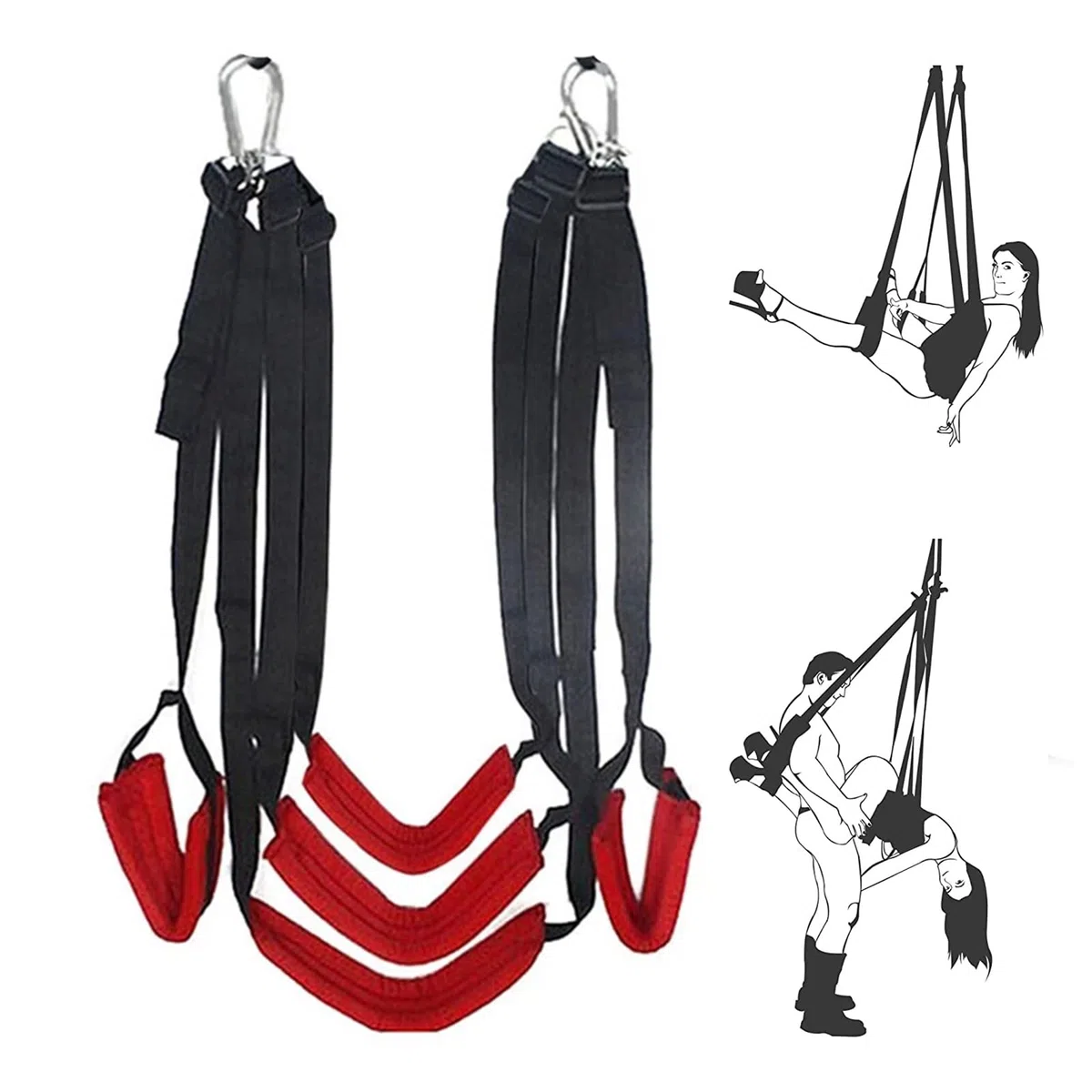 Swing Set de Tres etapas para Parejas Giratorio Mejorado con amortiguación Columpio šëxual Colgantes Columpios arnes šëxuales Parejas Juegos Šêxuales de Parejas àdultos Šêx toystore Women P1E23