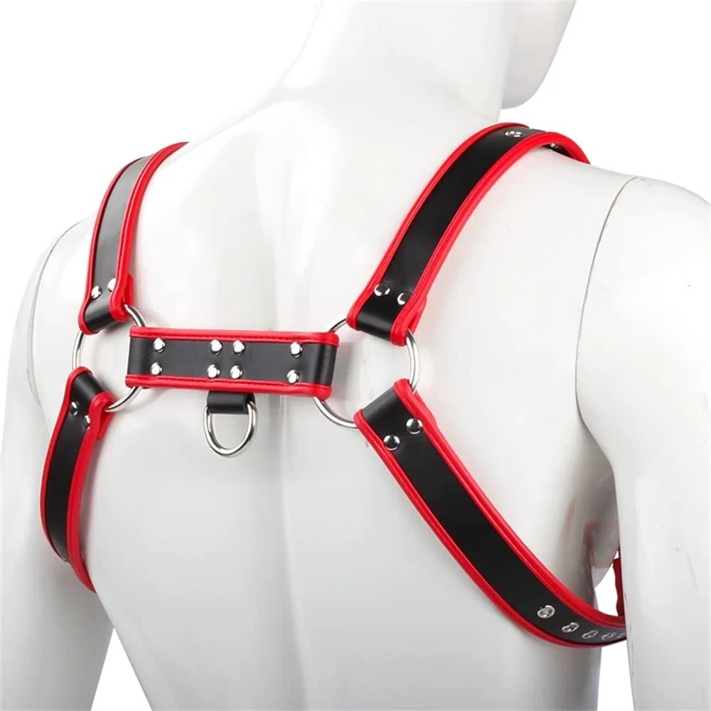 Correa de pecho de cuero, correa de cuerpo, correa de cuerpo, accesorios de ropa