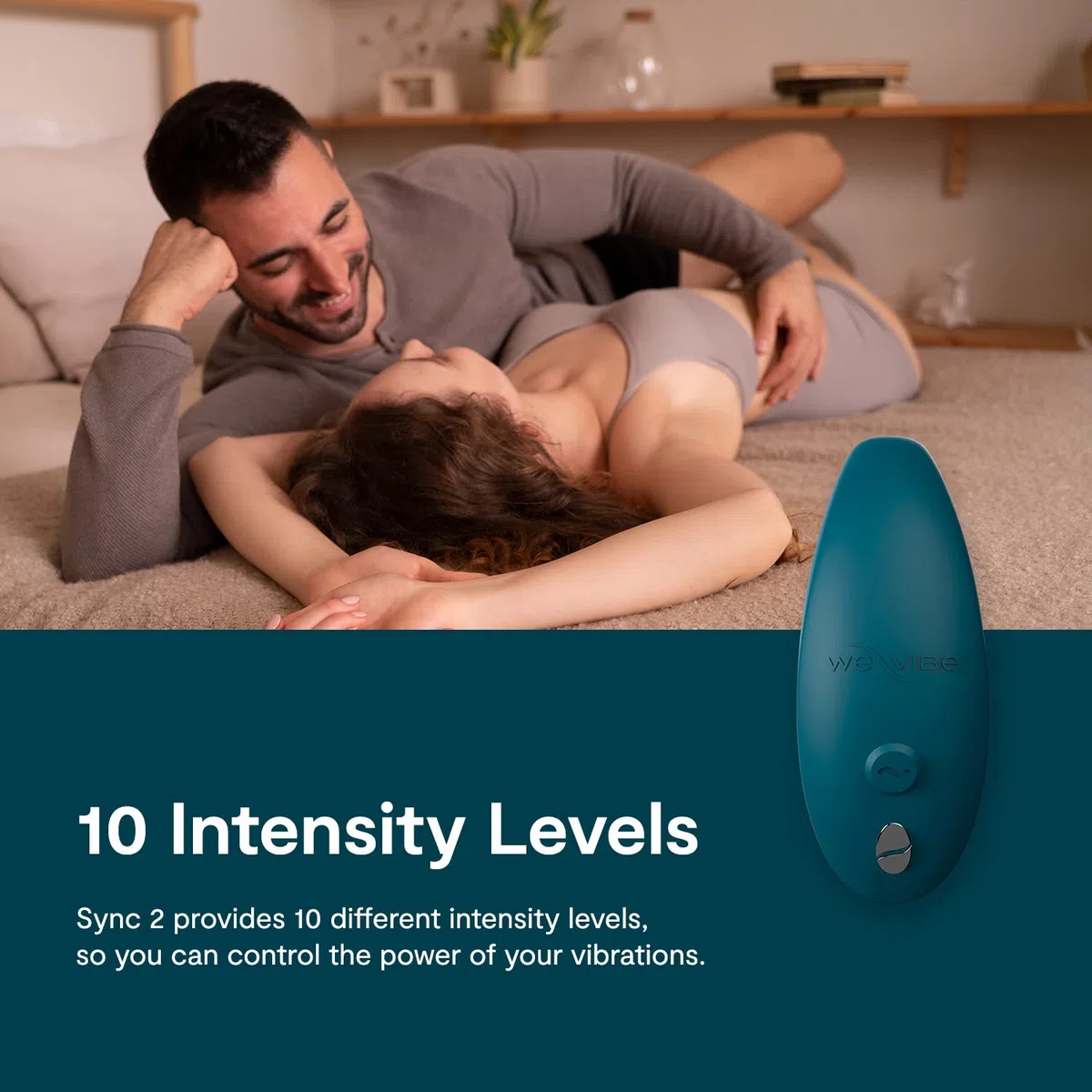 We-Vibe Sync 2 Vibrador para parejas con control por mando - Juguete sexual vibrante - Estimulación del punto G y del clítoris - Control por app y por mando - Para juegos sexuales de adultos - Verde