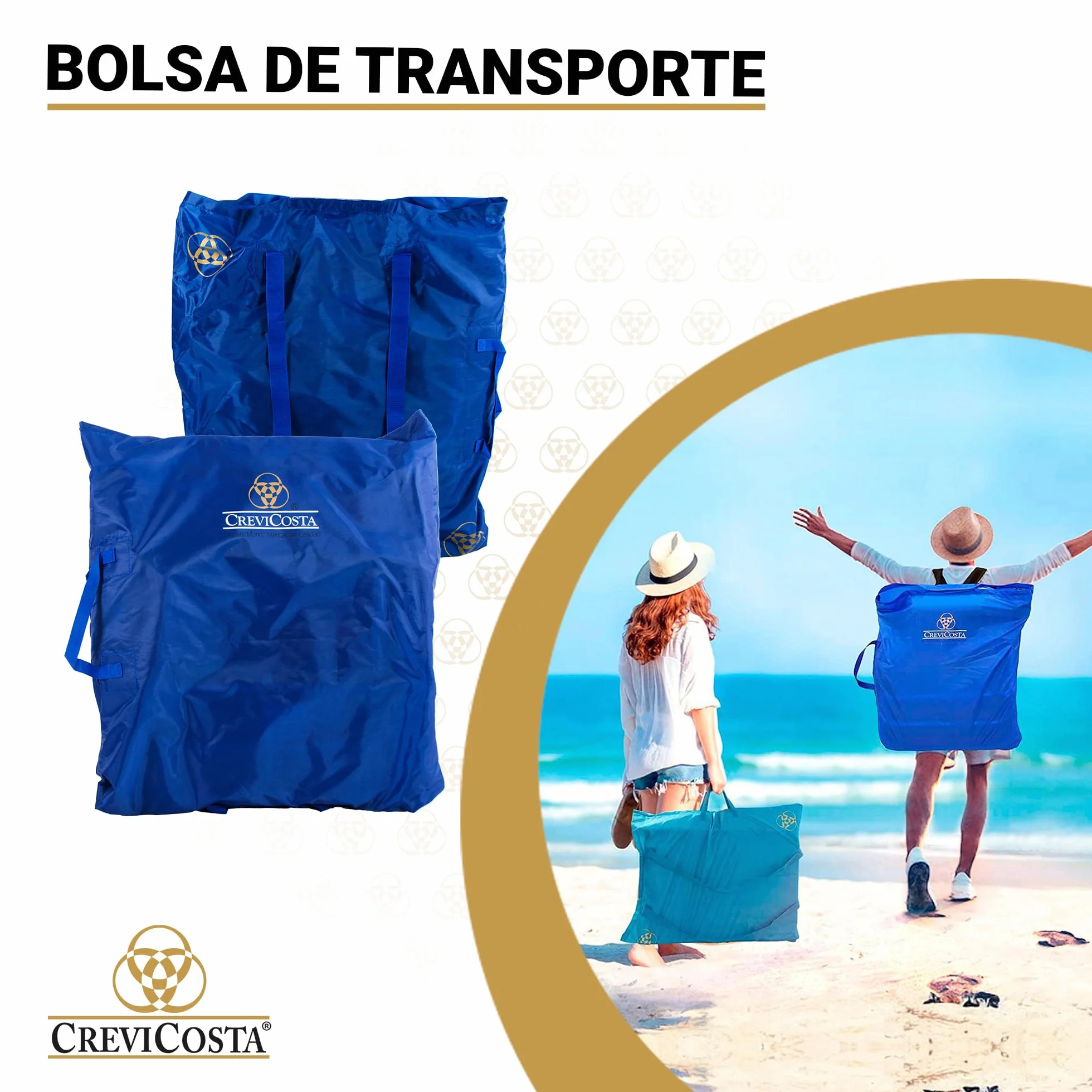 CREVICOSTA Silla de Playa Tipo Masaje 9 Posiciones Plegable Abatible con Reposabrazos