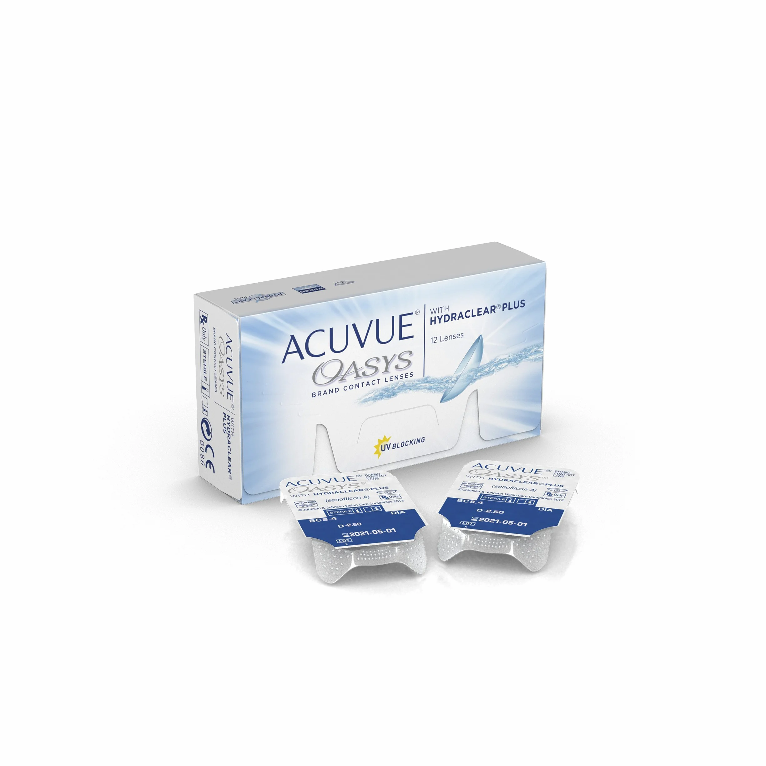 ACUVUE® OASYS with HYDRACLEAR® PLUS - Lentillas quincenales - protección UV - 12 lentes